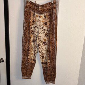 Anthropologie Earthy Patterned Trousers